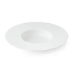 image of Mikasa 5326450 Hospitality Plate, 11" Wide Rim, Bone China, White, 13oz
