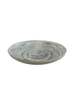 image of ID Fine 5327543 1972 Coupe Deep Plate, 7.9" Round Ceramic Swirl Grey Vitrified Stoneware
