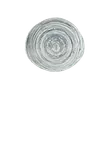 image of ID Fine 5327583 1972 Coupe Plate, 10.6" x 9.6" Swirl Grey Stoneware Coupe Rim