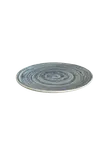 image of ID Fine 5327590 1972 Coupe Plate, 10.25" Swirl Blue Vitrified Stoneware Ceramic Round Coupe Rim