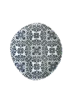 image of ID Fine 5327699 1972 Coupe Plate, 8.3" x 7.5" Oval Ceramic, Seville Navy Vitrified Stoneware