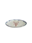image of ID Fine 5327738 – 1972 Coupe Plate, 11" Round Ceramic Dinner Plate, Lobster Blue Vitrified Stoneware