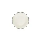 image of ID Fine 5335870 1972 Coupe Plate, 5.91" Round Porcelain, Black Line Fulya, Dishwasher Safe