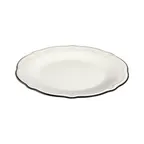 image of ID Fine 5335876 1972 Coupe Plate 11.42" Round Porcelain, Black Line Fulya, Dishwasher Safe