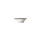 image of ID Fine 5335878 - Round China Bowl, 4" Diameter, 3.5 oz Capacity, Black Line Fulya, Fine China