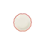image of ID Fine 5335886 1972 Coupe Plate, 5.9" Round Porcelain, Coral Finish, Dishwasher Safe