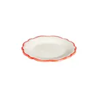 image of ID Fine 5335888 1972 Coupe Plate, 8.26" Round Porcelain, Coral Finish, Dishwasher Safe