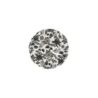 image of ID Fine 5335915 1972 Coupe Plate, 5.91" Round Porcelain Plate Herba Black Fulya, Dishwasher Safe