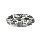 image of ID Fine 5335943 - Coupe China Plate, 10.24" Diameter, Porcelain, Herba Black Fulya Finish