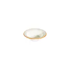 image of ID Fine 5336879 1972 Bowl - 4" Round China Dinnerware, 3.5 oz Capacity, Use, Mustard Line Fulya Finish