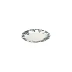 image of ID Fine 5336889 1972 Coupe Plate, 5.91" Round Porcelain, Silva Black Fulya Finish, Dishwasher Safe