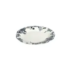 image of ID Fine 5336890 1972 Coupe Plate, 8.26" Round Porcelain, Silva Black Fulya Finish, Dishwasher Safe