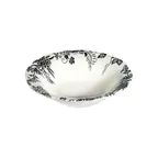 image of ID Fine 5336895 9" Round Porcelain China Bowl, 38oz Capacity, Silva Black Fulya Finish, General Use