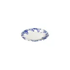 image of ID Fine 5336899 1972 Coupe Plate, 5.91" Porcelain Dinnerware, Silva Blue Fulya, Dishwasher Safe