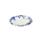 image of ID Fine 5336900 1972 Coupe Plate, 8.26" Round Porcelain Dinnerware, Silva Blue Fulya Finish - 1/Each