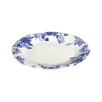 image of ID Fine 5336902 1972 Coupe Plate, 11.42" Round Porcelain, Silva Blue Fulya, Dishwasher Safe