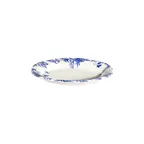 image of ID Fine 5336909 Oval Platter, 8.27" x 4.1" Silva Blue Fulya China Oval Serving Tray - 1/Each