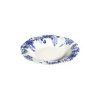 image of ID Fine 5336911 1972 Deep Plate – 8.6" Round Porcelain, Silva Blue Fulya, 15 oz, Dishwasher Safe