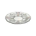 image of ID Fine 5336930 1972 Coupe Plate, 10.24" Round Porcelain Dinnerware, Veila Fulya Color, Coupe Rim