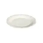 image of ID Fine 5336938 1972 Coupe Plate, 10.24" Round Porcelain Dinnerware, White Fulya, Dishwasher Safe