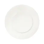 image of ID Fine 5337001 - 9.5" Round White Porcelain Plate, Coupe Rim, Fine China, Dishwasher Safe