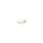 image of ID Fine 5337078 Round China Plate, 3.15" Diameter, White Lona Fine Porcelain, Rim, Dishwasher Safe