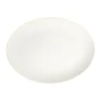 image of ID Fine 5337130 Oval Platter, 10.6" x 14.1" Lona White Fine China Dinnerware