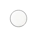 image of ID Fine 5337283 China Plate - 11.22" Diameter Round Coupe Rim Fine China, Modest Black - 1/Each