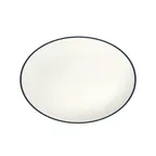 image of ID Fine 5337499 - Oval Fine China Platter, 10.63" x 14.63", Modest Navy, Dishwasher Safe - 1/Each