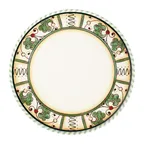 image of ID Fine 5337729 Pizza Plate - 12.25" Round Allegro White Fine China, Dishwasher Safe