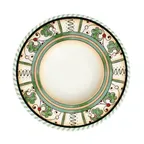 image of ID Fine 5337732 11.6" Round Deep Rim Fine China Plate, 16 Oz, Allegro White, Dishwasher Safe