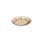 image of ID Fine 5339638 Plate – 11" Round Deep Rim Fine China Plate, 19 Oz Voyage Terra Finish