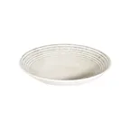 image of ID Fine 5340214 - 8.8" Deep Rim Black Fine China Plate, 26 oz Capacity, Round Shape, Marmol Finish