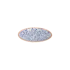 image of ID Fine 5340223 China Plate – 9.83" Round Coupe Rim Fine China, Blue Venecia Design