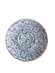 image of ID Fine 5340224 Saucer – 6.4" Round Fine China, Blue Venecia Design Elegant Handcrafted