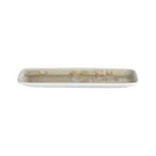 image of ID Fine 5340247 - Rectangular Fine China Platter, 11.8" x 4.3", Mellow Green Dinnerware Serving Tray