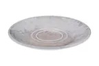 image of ID Fine 5340311 Saucer – 6.4" Round Grey Fine China with Surf Elegant Finish