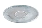 image of ID Fine 5340312 Espresso Saucer, 4.86" Round Grey Fine China with Surf Finish