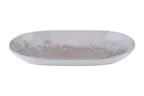 image of ID Fine 5340321 Oval China Platter, 14.57" x 9.6" Grey Fine China with Surf Finish