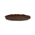 image of ID Fine 5340743 Roots Platter, 13.25" x 8.5" Stoneware, Hazel Sonnet, Ceramic - 1/Each