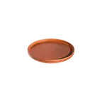 image of ID Fine 5341732 - 8.25" Round Hi‑Wall Fine China Plate, Fall Terra, Deep Rolled Edge, 8.25" Diameter