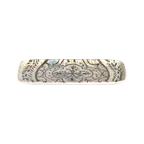 image of ID Fine 5343921 Rectangular Fine China Platter, 13½" x 6½", Blue Pietra Ceramic, Dinnerware Tray