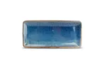 image of F2D 5344997 Oval Porcelain Platter, 12" x 5½" Nova Blue, Oval Shape, Porcelain, Blue Finish - 1/Each