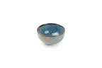 image of F2D 5345001 Round Serving Bowl, 4" Diameter, 13.5 oz Porcelain, Blue Nova Finish