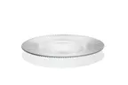 image of Ardacam 8868-1 Round Glass Dinner Plate, 8.86" Diameter, Clear Aria Design, Premium Clear Glass