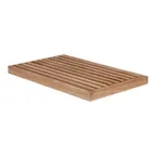 image of Select Concept BQ110L Rectangular Oak Wood Cutting Board, 19.68" x 11.8"