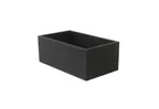 image of Select Concept BQ127B Cutlery Box - 5.9" x 10.23" x 3.93" Wood Utensil Holder, Black/Cherry Finish