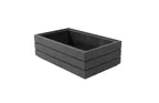 image of Select Concept BQ205B Wooden Utensil Holder, 6.39W x 10.07D x 3.34H, Stackable, Black/Cherry Finish, GN 1/4 Capacity
