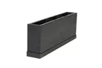 image of Select Concept BQ303B Cutlery Tray - 3-Compartment Wood Organizer, 2.36" x 14.29" x 5.11", Black/Oak Finish