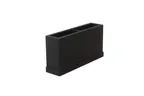 image of Select Concept BQ304B 2-Section Cutlery Tray, 2.240"W x 10.030"D x 5.110"H, Wood, Black/Cherry Finish
